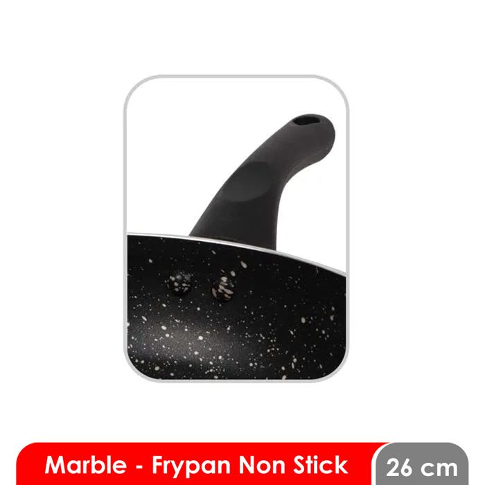 Cosmos Frying Pan Marble Anti Lengket 26 cm - CFP-26MB